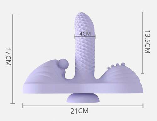 Dụng cụ thủ dâm Adiba 3 in 1 rung thụt sưởi ấm kích thích điểm G âm vật cho nữ